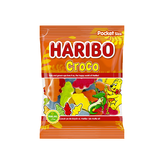 Haribo Croco Halal 100g - Distribución Mayorista