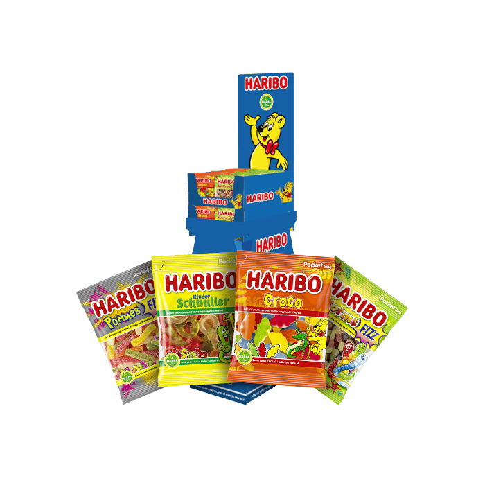 Haribo Halal Großpackung 72 Beutel - Distribución Mayorista