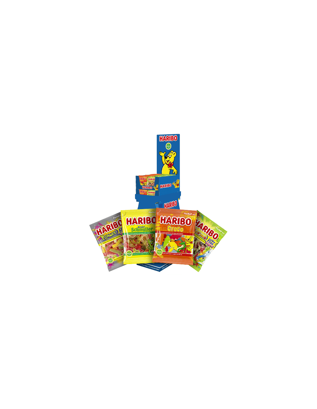 Haribo Halal Großpackung 72 Beutel - Distribución Mayorista