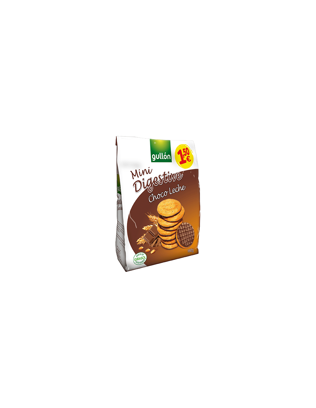 Mini Digestive cioccolato al latte 160 g Gullón prezzo 1,50 € | Distribución Mayorista
