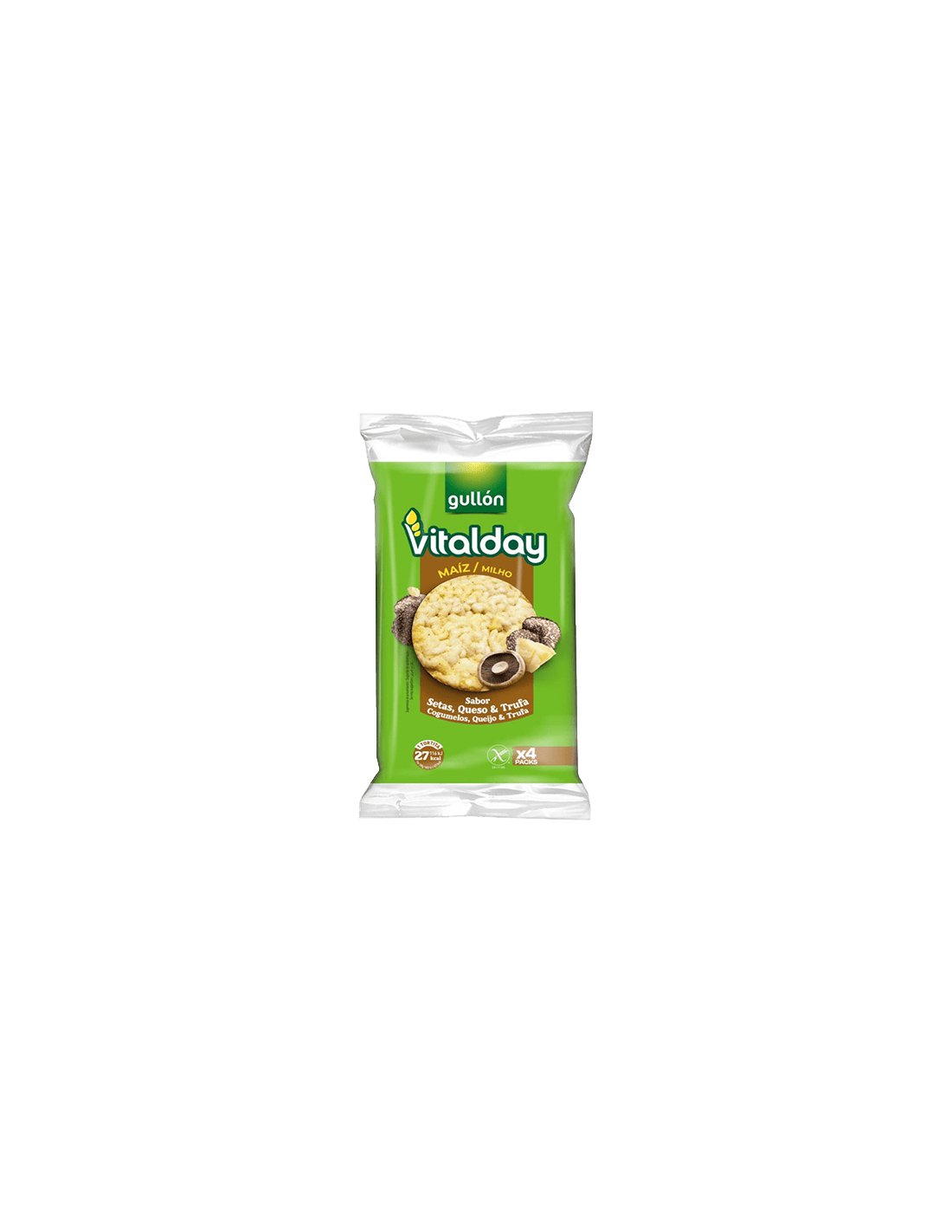 Vitalday Maïs saveur champignons, fromage et truffe 103 g Gullón | Distribucion Mayorista