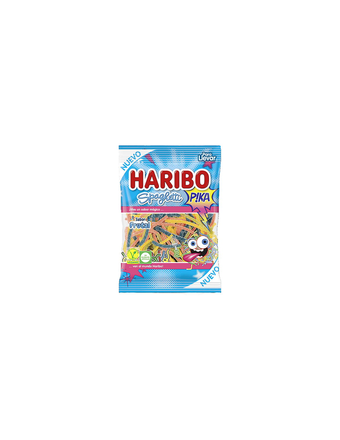 Haribo Spaghetti Pika goût fruité 75 g | Distribucion Mayorista