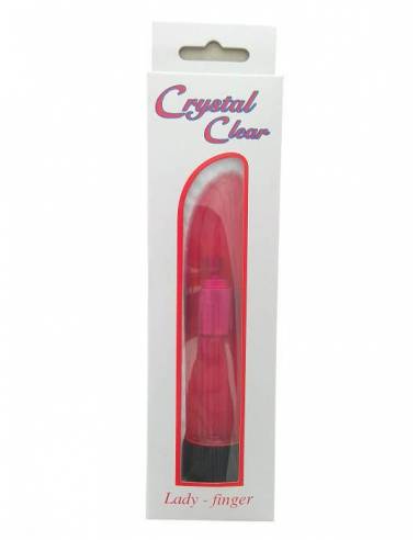 Vibrador Crystal Clear LadyFinger Pink - Vibrators