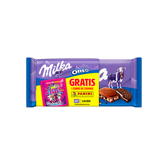 Milka Oreo 100g x 2 ud con sobre La Liga