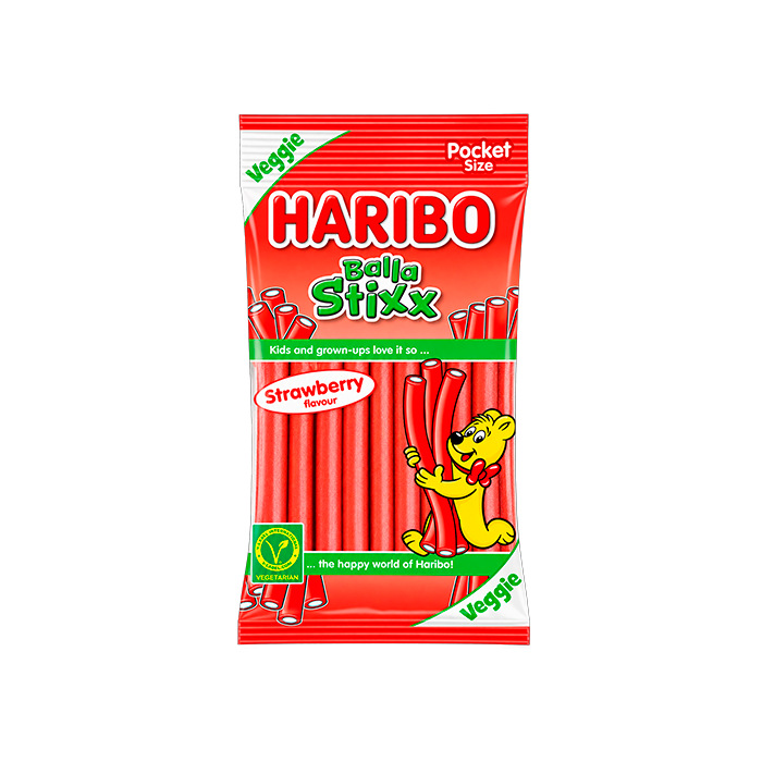 Balla Stixx Erdbeere 80 g Haribo | Distribucion Mayorista