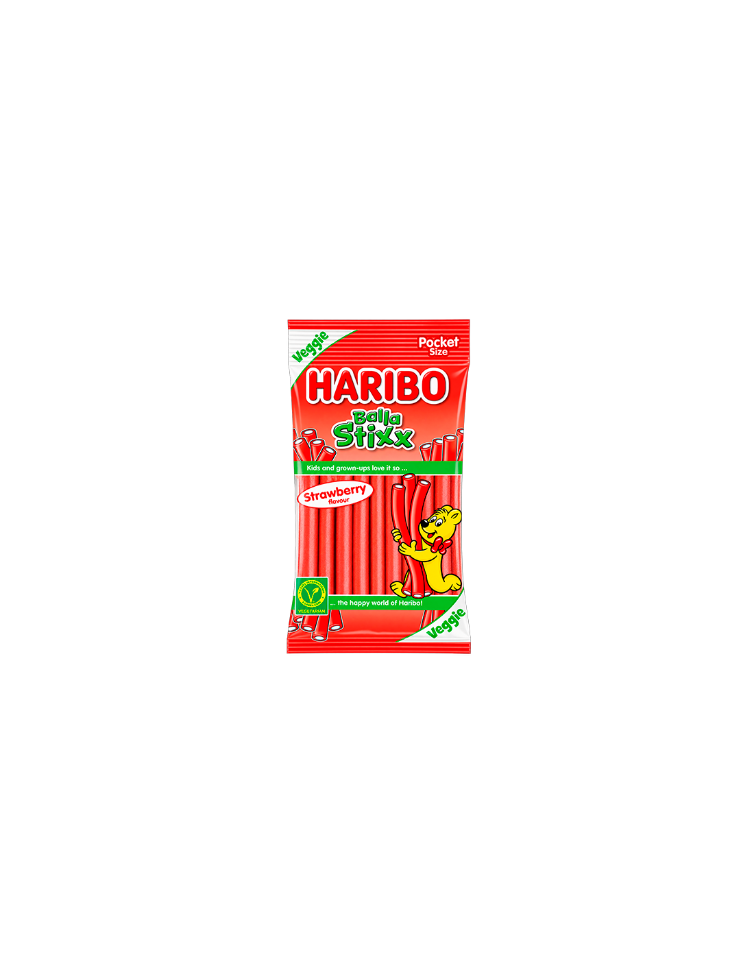 Balla Stixx Erdbeere 80 g Haribo | Distribucion Mayorista