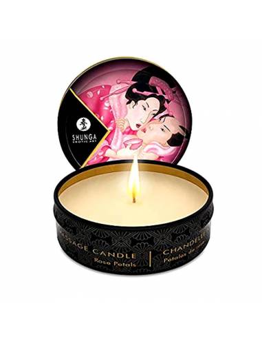 Shunga Rose Petals Massage Candle - Broma