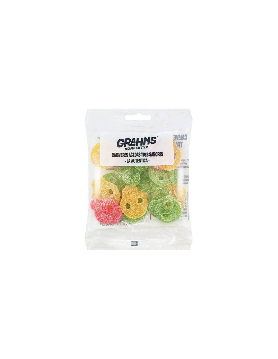 Crânes Assorties Acides 85g-Distribución Mayorista