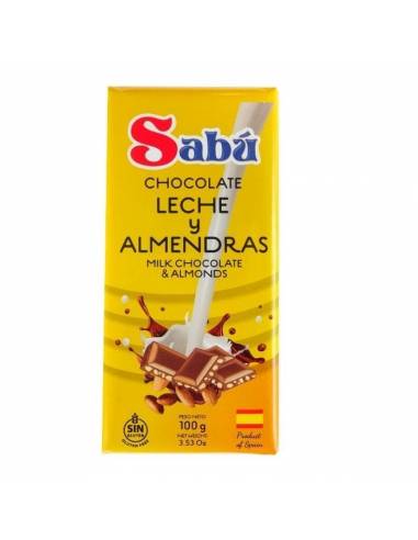 Chocolate Leche y Almendras 100g Sabú - Tabletas Chocolate