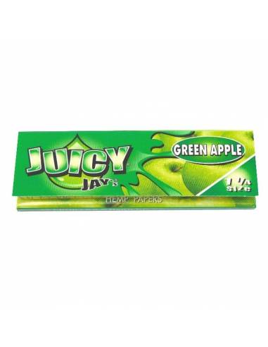 Papel Juicy Jay's Green Apple 1.1/4 - Papel de Fumar Sabores