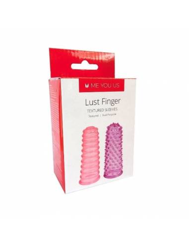 Lust Finger Sleeves Rosa Y Lila Funda - Masturbadores