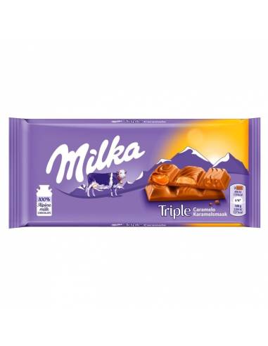 Milka Triple Caramel Flavor 90G - Tablettes de chocolat
