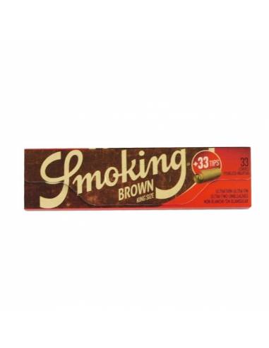 Smoking Brown Slim + Tips - Papel para Cigarro King Size Slim