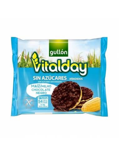 Corn Pancakes with Dark Chocolate S/A 100g Vitalday - Galletas Saludables