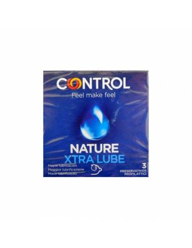 Control Nature Xtra Lube 3 unid - Preservativos