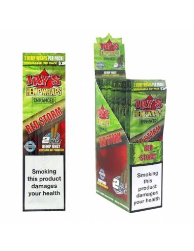 Papier Jay´s Hemp Wraps Red Storm - Papier cigarettes aromatisé