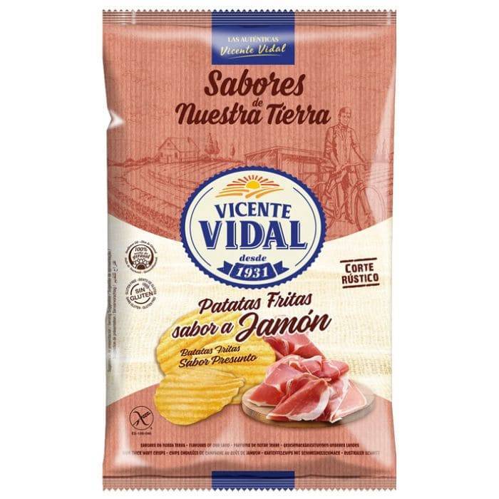Wavy Potatoes Ham 30g-Distribución Mayorista