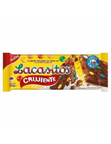 Chocolate con Lacasitos Crujiente 100g Lacasa - Tabletas Chocolate