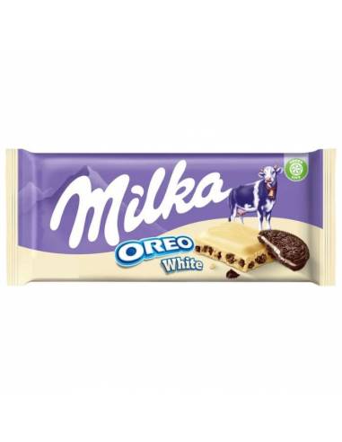 Milka Chocolat Blanc et Oreo 100g - Tablettes de chocolat