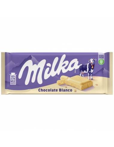 Milka Chocolat Blanc 100g - Tablettes de chocolat