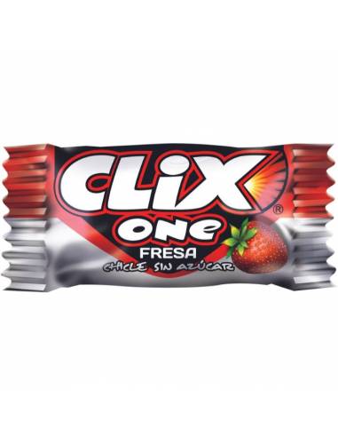 Clix One Morango 20uds - Chicletes