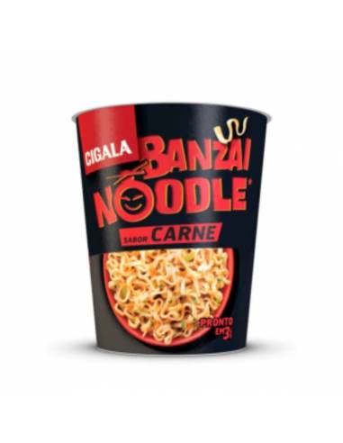 Noodles Orientais Carne Banzai Noodle Cigala 67g - Refeições Prontas