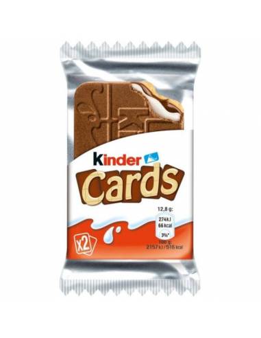Kinder Cards 25,6g - Biscoitos Doces