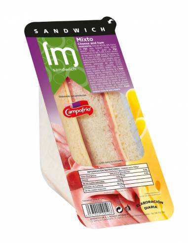 Sanduíche Misto 135g - Sanduíches para venda automática