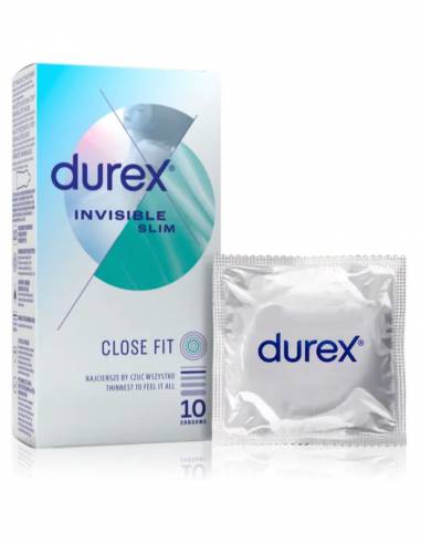 Durex Invisible Slim 10 uds - Preservativos