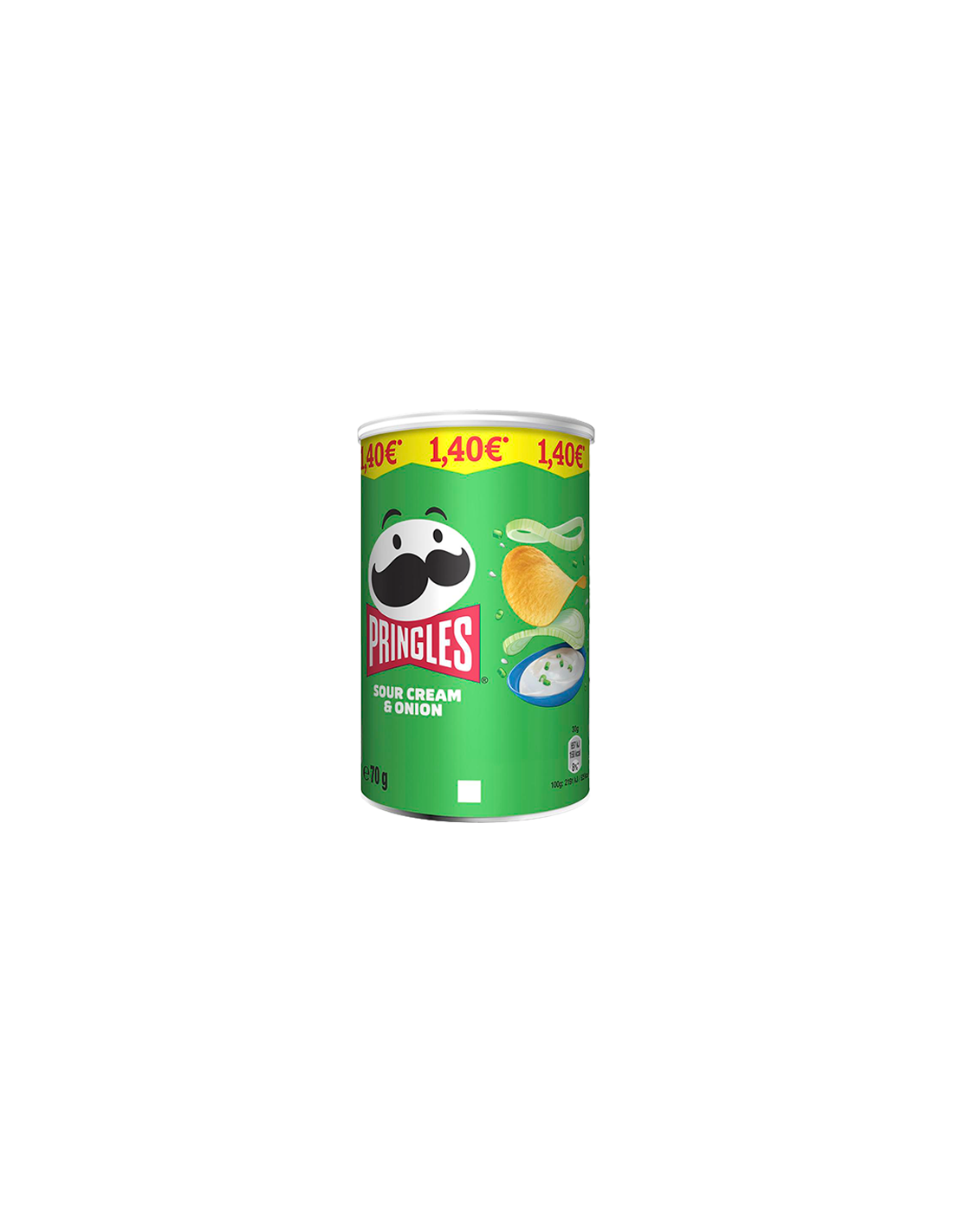Pringles Sour Cream & Onion €1,40 – 70 g - Distribución Mayorista