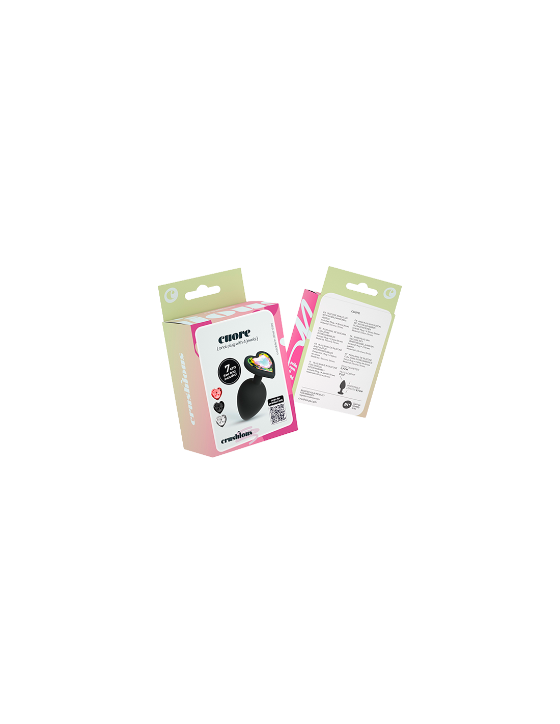 Crushious Anaal Hart Plug S 7 cm | Distribución Mayorista