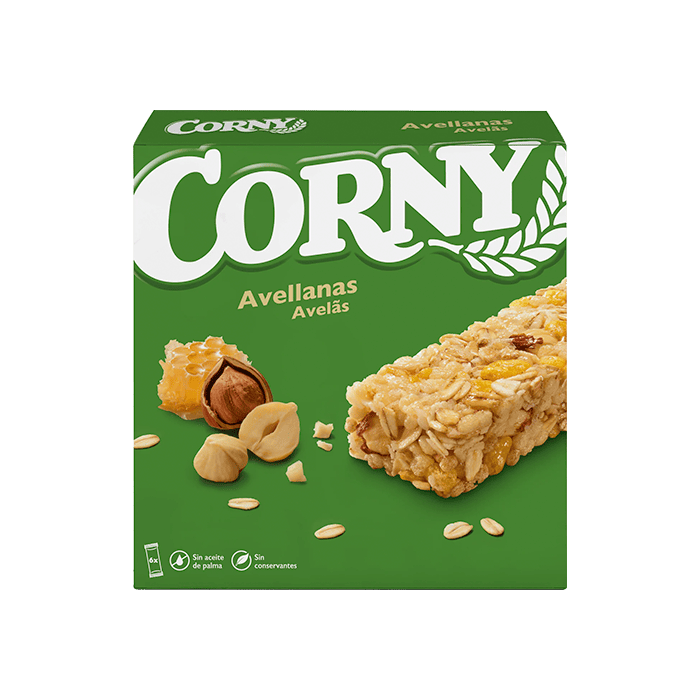 Barrita Corny Avellanas 25g-Distribución Mayorista