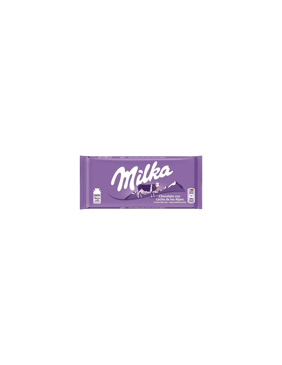 Milka melkchocolade  90g - Distribución Mayorista