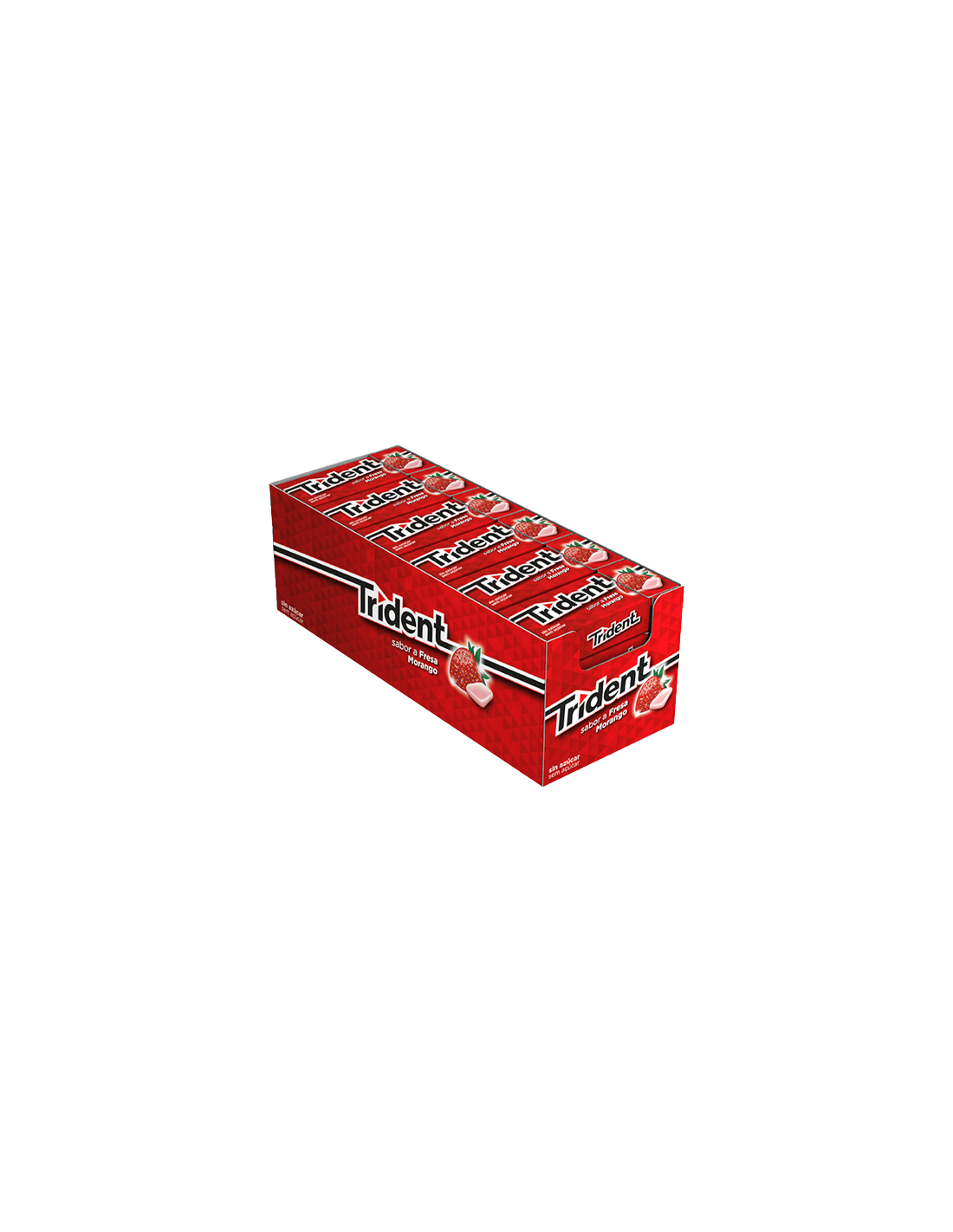 Trident Aardbei Dragees 14 g | Distribución Mayorista