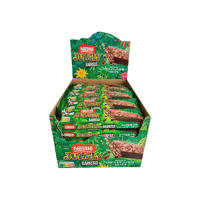 Caja de Nestlé Jungly Barritas 34g (30 uds) - Distribución Mayorista