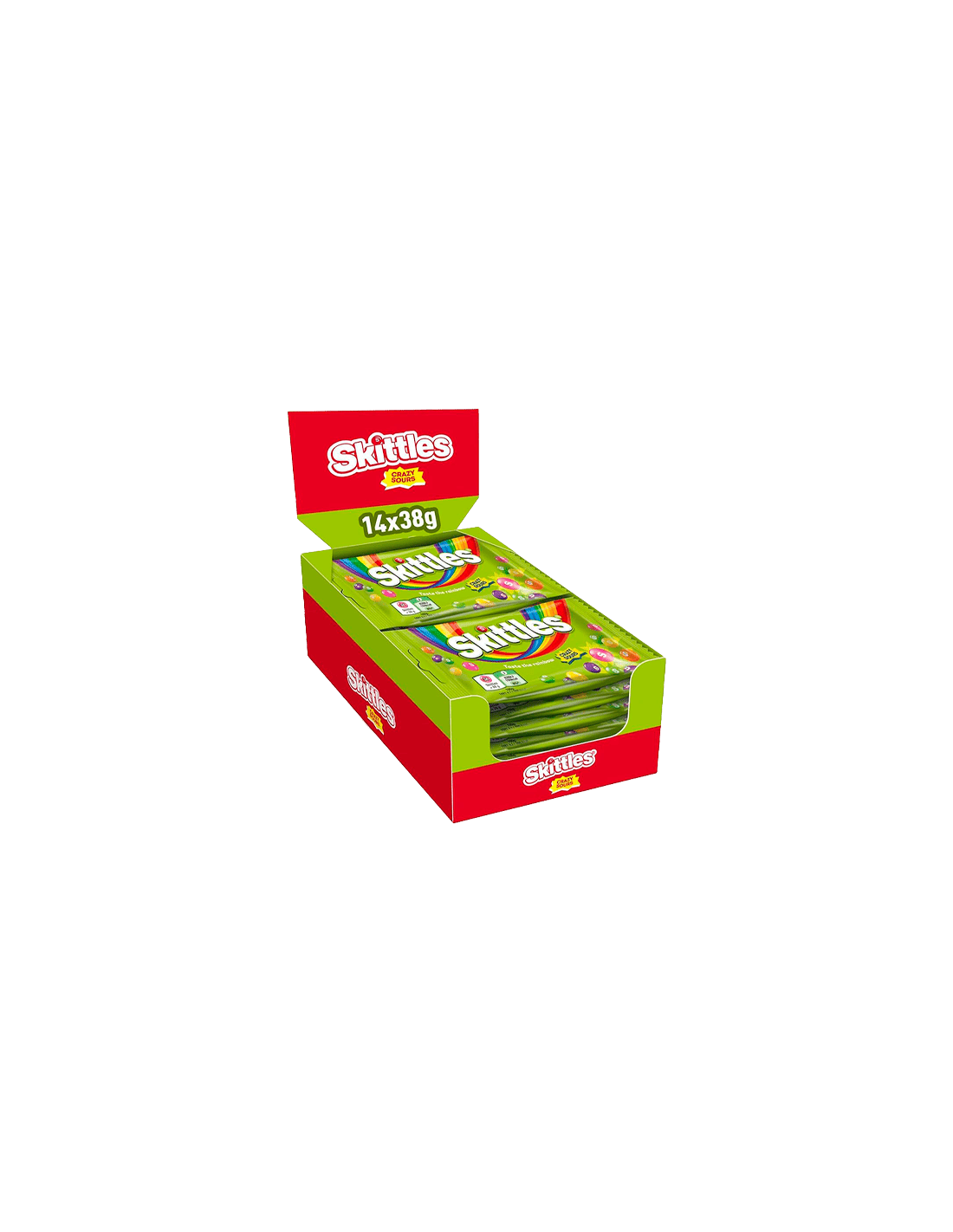 Skittles Crazy Sours 38g - Distribución Mayorista