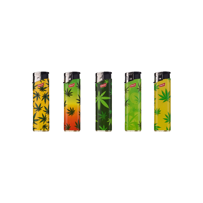 Mechero Electrónico Hojas Prof - Distribución Mayorista