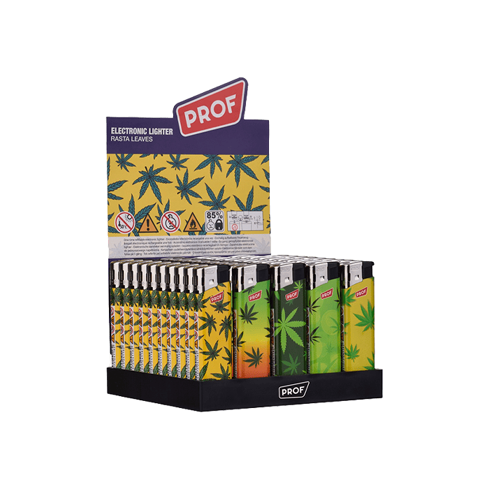 Mechero Electrónico Hojas Prof - Distribución Mayorista