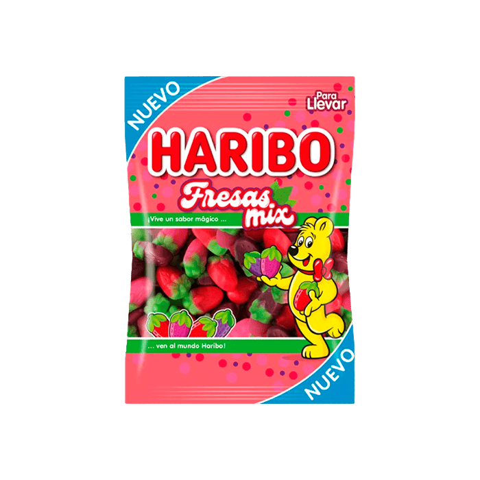 Aardbeien Mix Haribo 100 g - Distribución Mayorista