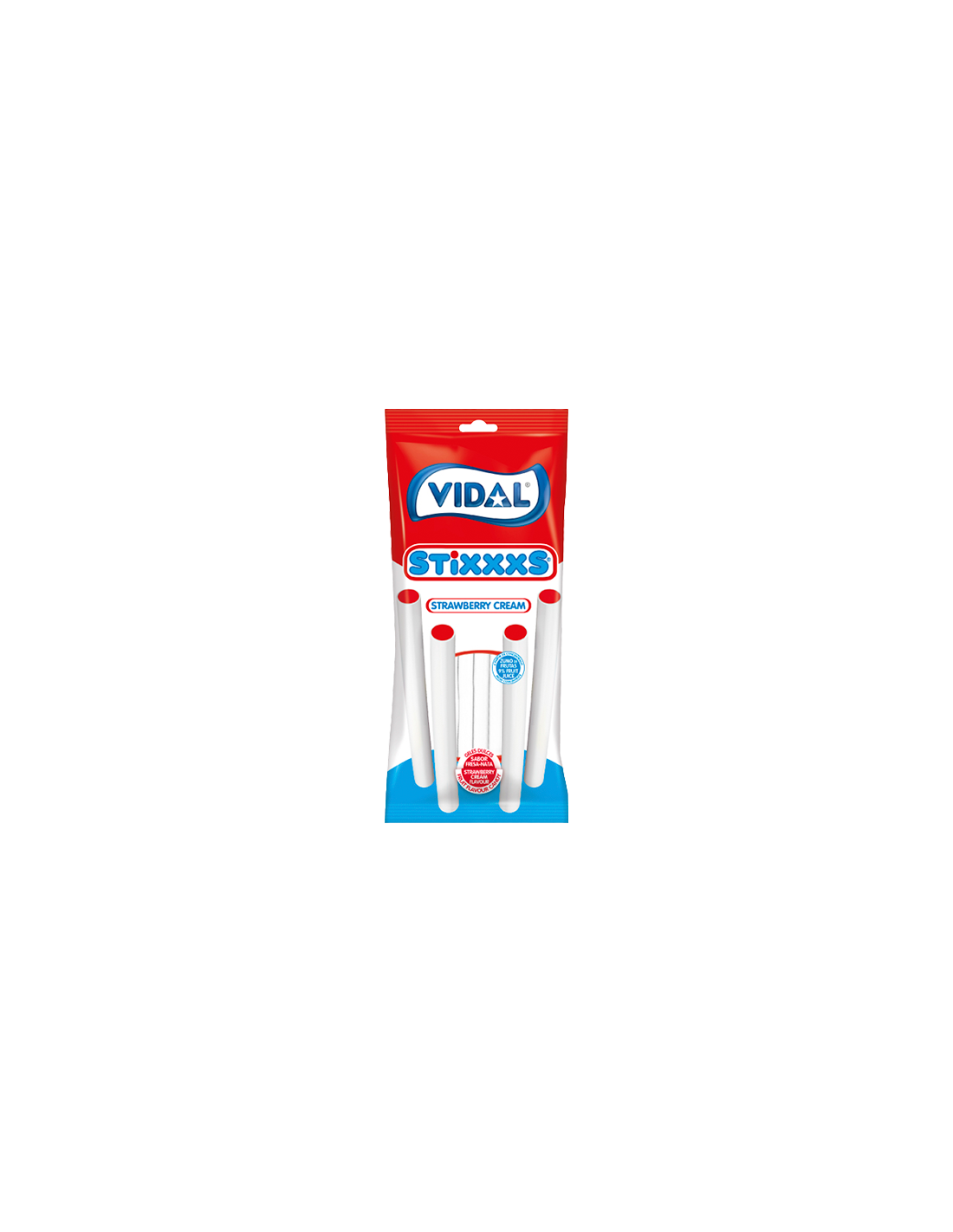 Stixxxs Fresa y Nata Vidal 90g - Distribución Mayorista