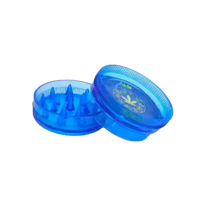 Grinder Acrílico Redondo 2 Partes 3cm Hoja Maria Rasta-Distribución Mayorista