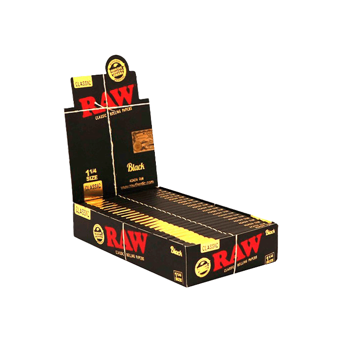 Raw Classic 1.1/4 Negro-Distribución Mayorista