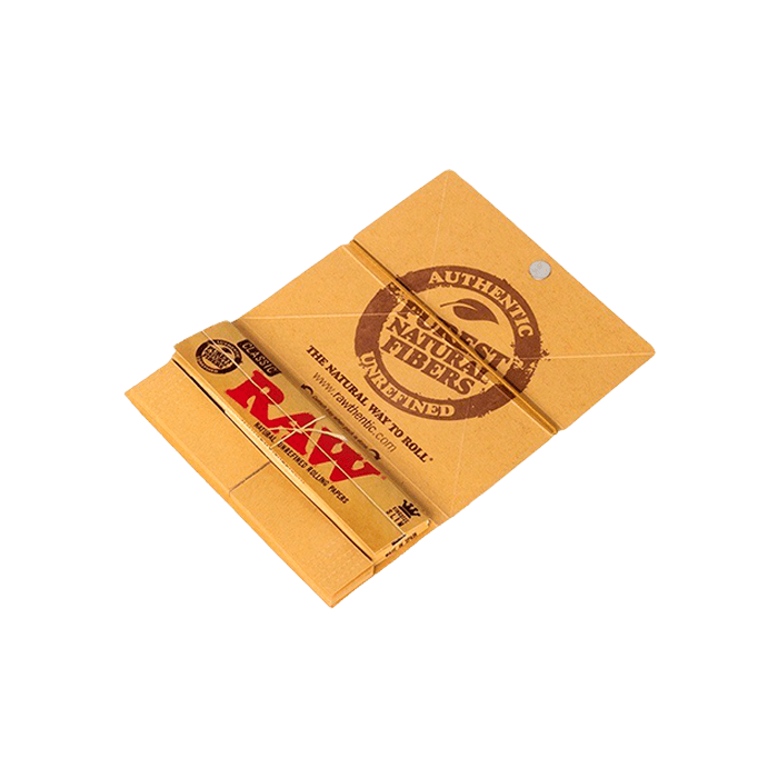 Raw Artesano King Size, con Tips Perforados y Cierre Magnético-Distribución Mayorista