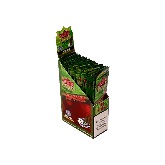 Papel Jay´s Hemp Wraps Red Storm-Distribución Mayorista