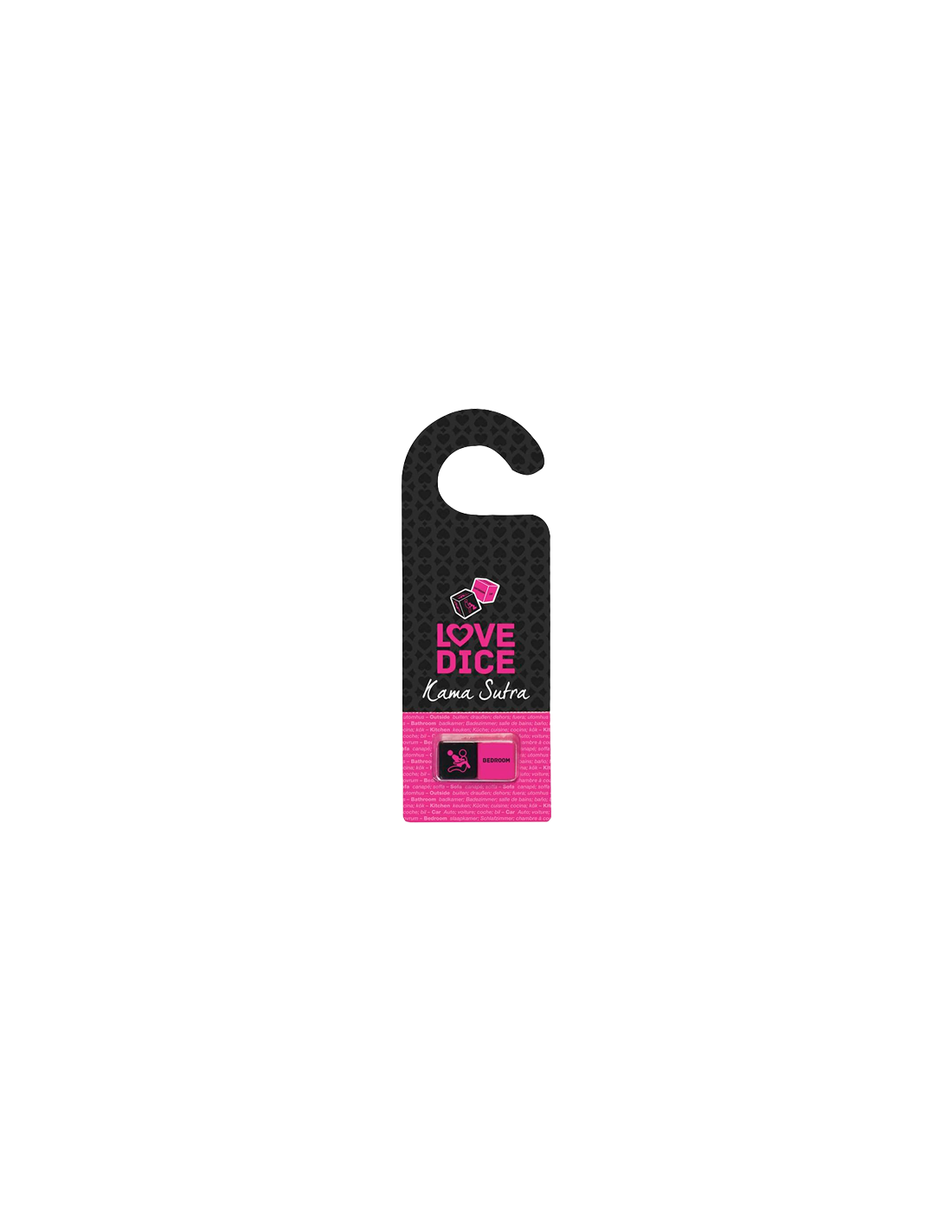 Dado Kama Sutra Negro/ Rosa-Distribución Mayorista