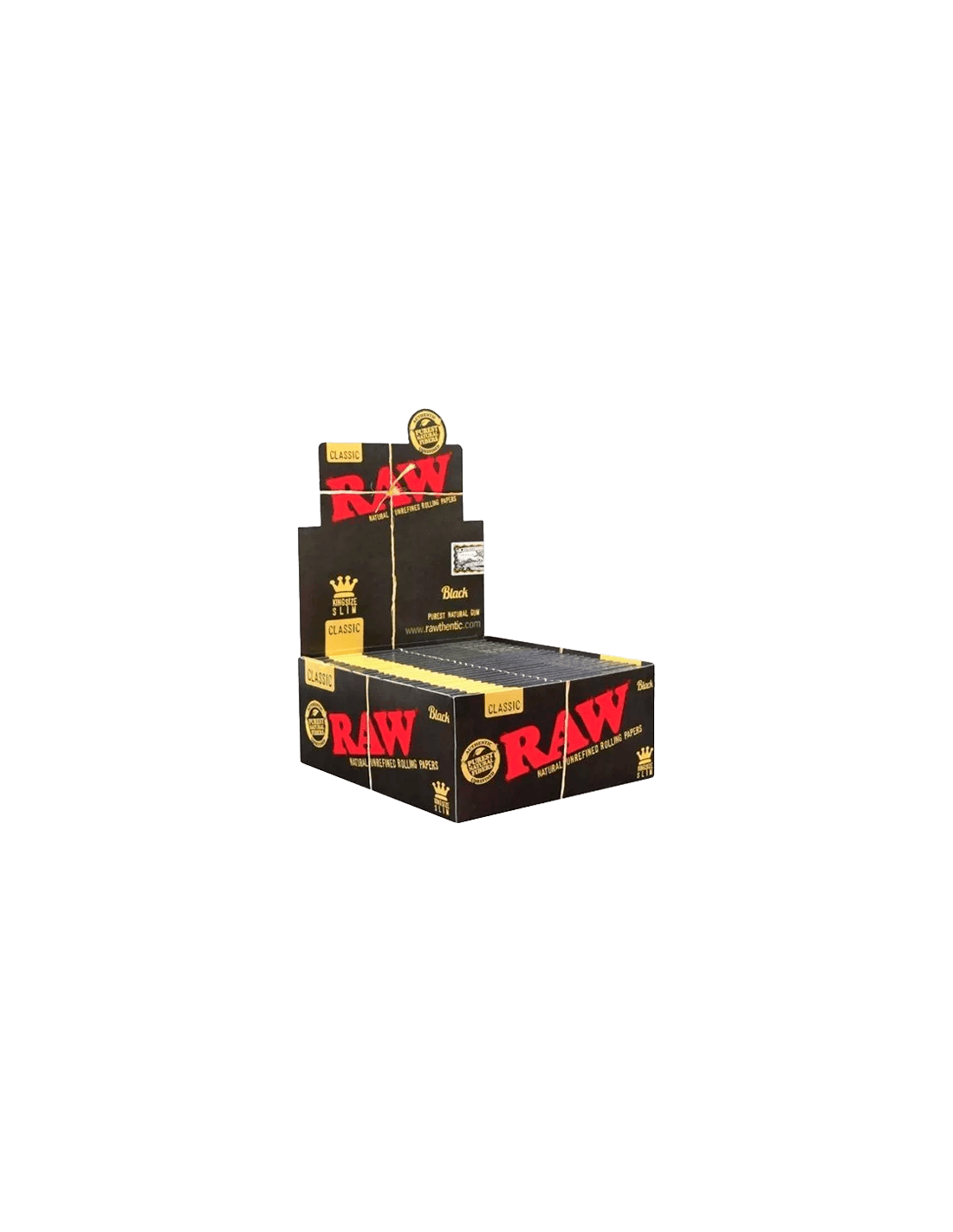 RAW Classic Slim Zwart Vloei | Distribución Mayorista