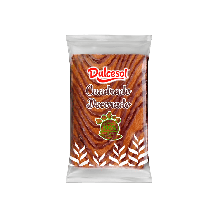 Quadrat dekoriertes 85g Dulcesol-Distribución Mayorista