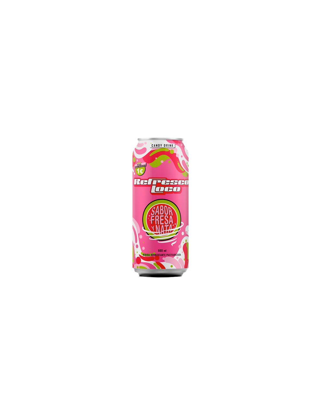 Refresco Loco Erdbeere und Shane 500ml Markiert - Distribución Mayorista