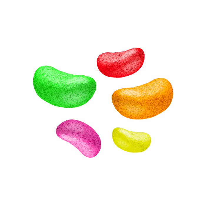 Sour Jelly Beans 85gr Fini - Distribución Mayorista