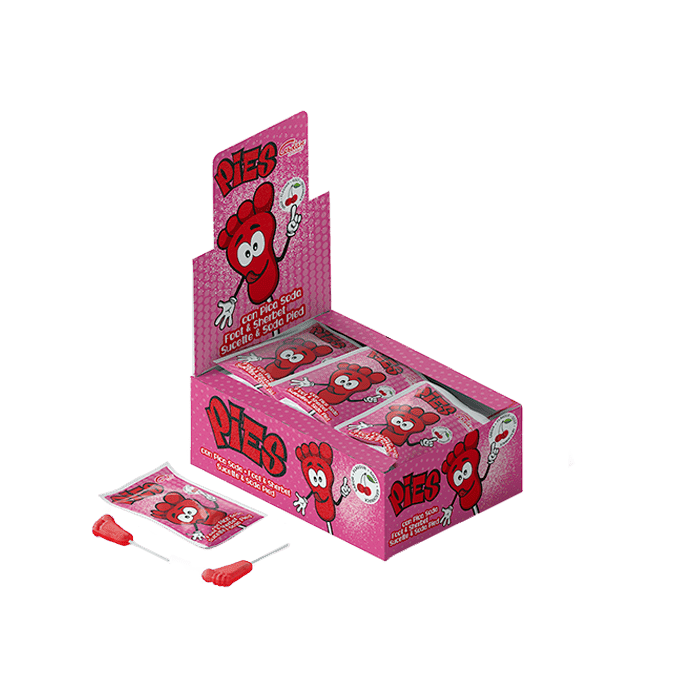 Pies Pica Soda Cherry Sachets 8 g Cerdán Caramelos - Distribución Mayorista